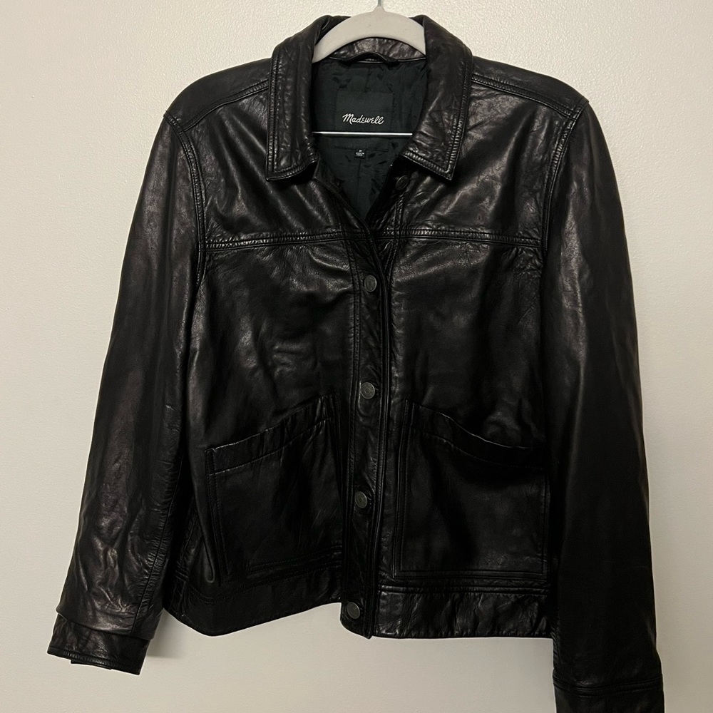 Madewell Leather Chore Jacket